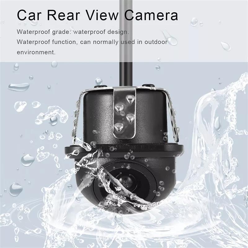 Car HD Night Vision Waterproof Fisheye Lens Wide Angle View Rear View Mirror Backup Parking Reverse Camera