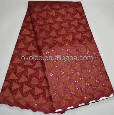 KL67067 wholesale price in swiss voile lace in switzerland with stone/ purple color voile african lace fabrics