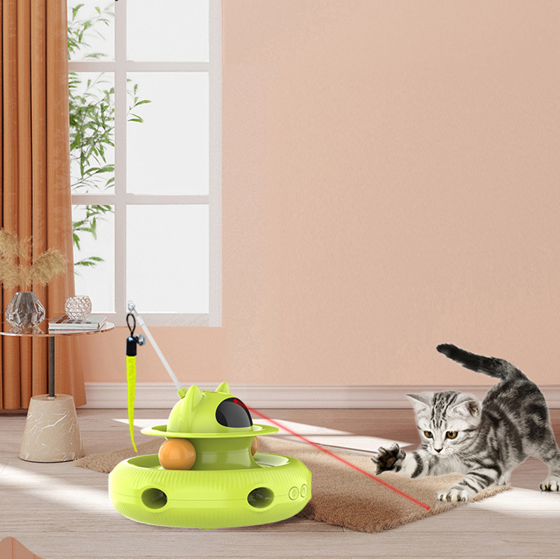 New Product Relieve Boredom Cat Teaser Automatic Infrared Laser Cat Teaser Intelligent Interactive Stick Pet Cat Laser Toy