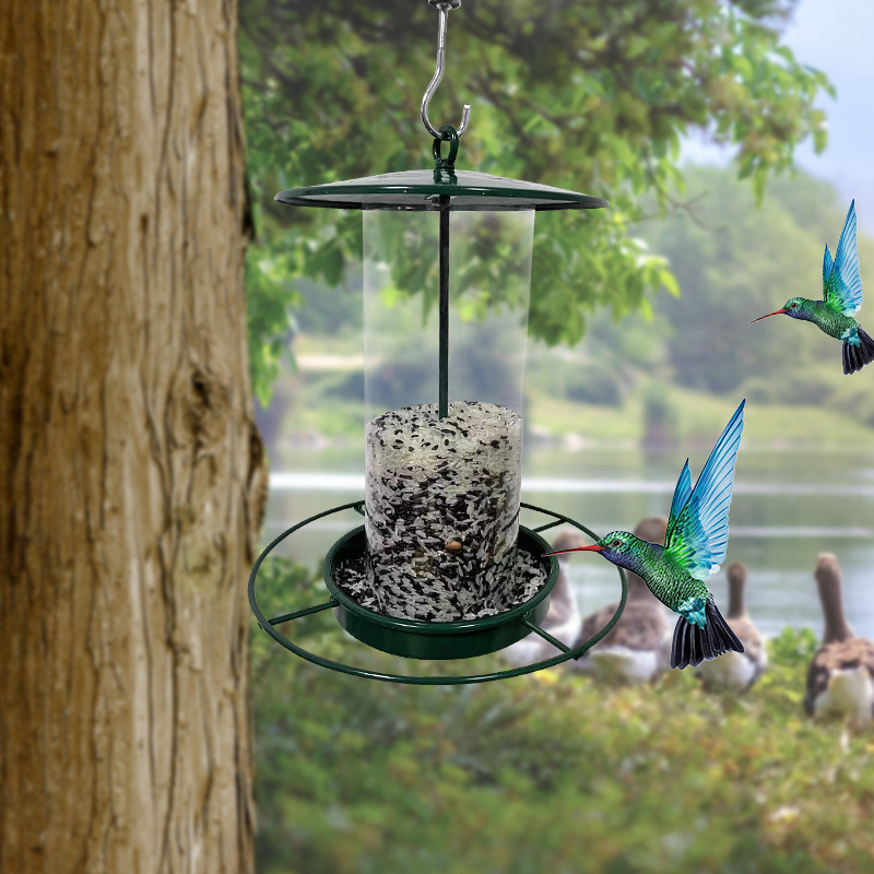 Automatic Bird Feeder Detachable PC rain-proof Hummingbird Bird Feeder Hanging Garden Bird Feeder