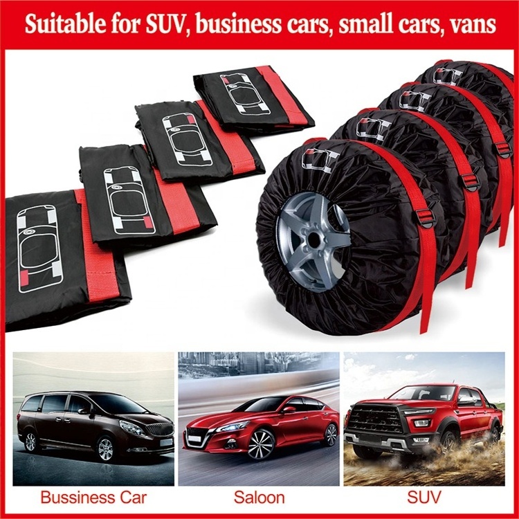 4pcs Waterproof Dustproof Aluminum Film Anti-uv Rv Tyre Spare Wheel Protector Tire Covers For Car