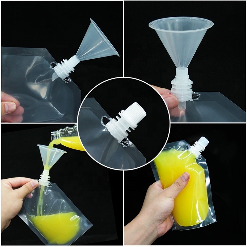 250ML Honey bee Pouch Plastic Bag Stand Up pouch with Spout for honey bee