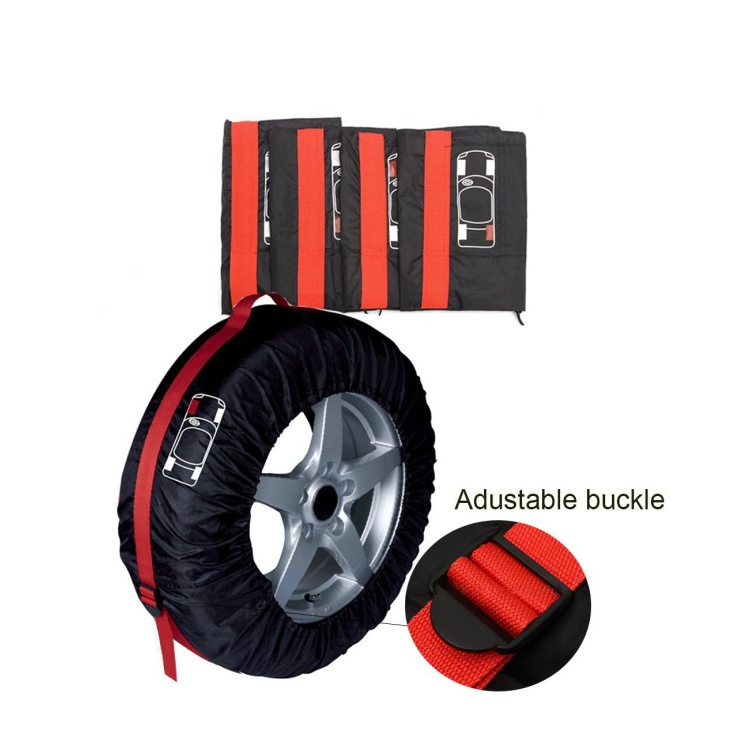 4pcs Waterproof Dustproof Aluminum Film Anti-uv Rv Tyre Spare Wheel Protector Tire Covers For Car