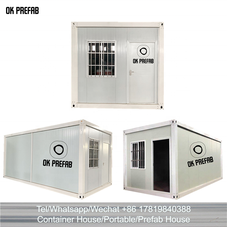 iso 20ft 40ft mobile prefab modular  mini house  shipping flat pack container house frame