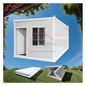 Quick installation 20ft 40ft Folding Prefab Container Houses Foldable Container Prefab Tiny Homes Site Office