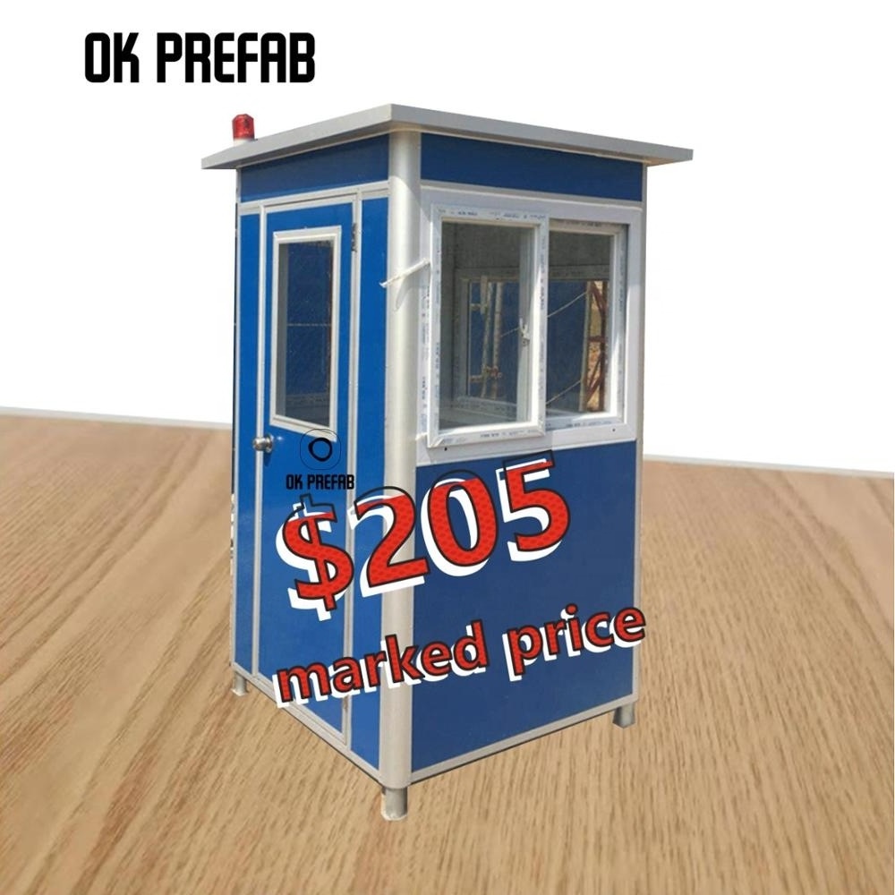 Wholesale Mobile Outdoor Public Security Guard house/Prefab Sentry Box/Shop/Kiosk/Ticket Booth