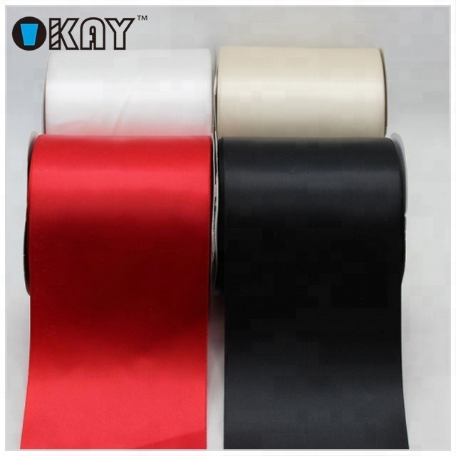 Custom high quality 100mm width satin sash ribbon