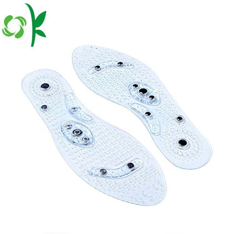 OKSILICONE Chinese Supplier Silicone Full Length Foot Insole Arch Support Orthotic Shoe Insert Silicone Gel Dress Shoe Insole