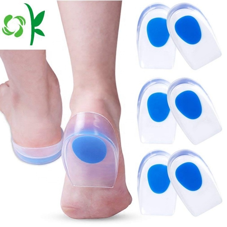 OKSILICONE Wholesale Silicone Heel Pads for Heel Pain Heel Cushions and Cups Pad Shock Absorbing Support