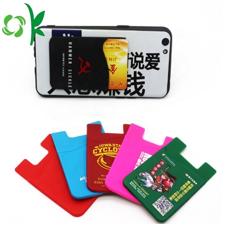 OKSILICONE Silicone Rubber Business Card Holder Silicone Mobile Phone Card Credit Card Holder