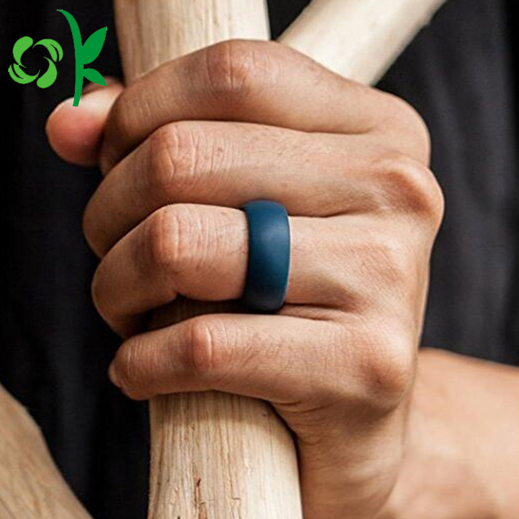 OKSILICONE Newest Fashion Wedding Silicone Rings Personality Decoration For Men Silicone Finger Ring