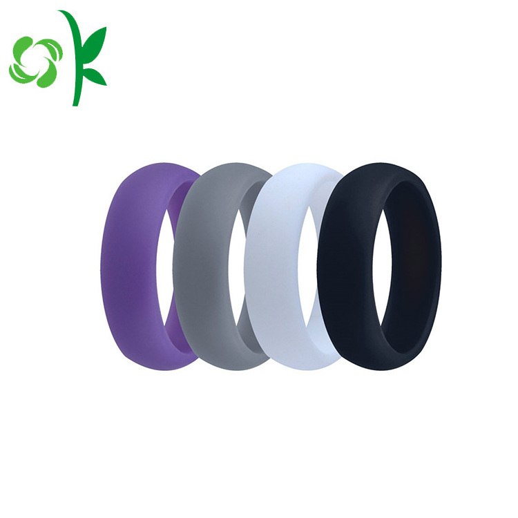 OKSILICONE Newest Fashion Wedding Silicone Rings Personality Decoration For Men Silicone Finger Ring