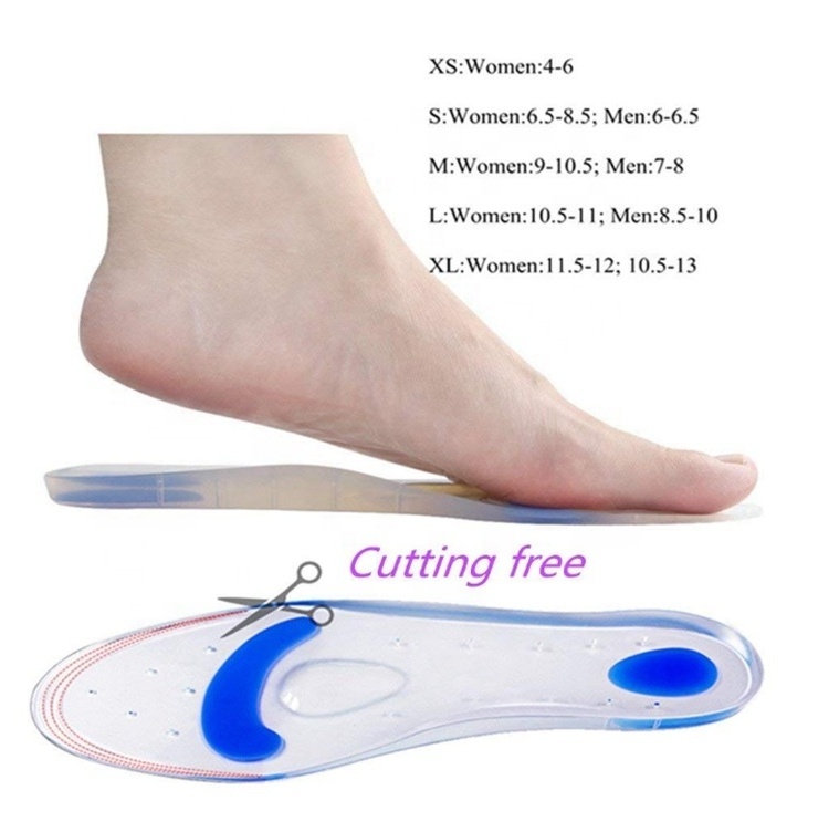 OKSILICONE Customized Medical Grade Magnetic Silicone insoles Massage Silicone Heel Cups Pads