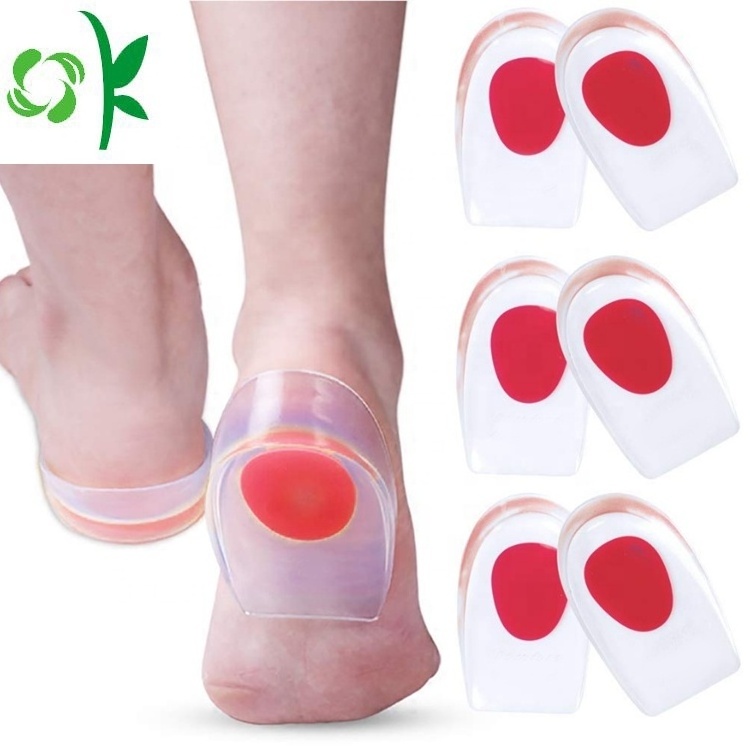 OKSILICONE Wholesale Silicone Heel Pads for Heel Pain Heel Cushions and Cups Pad Shock Absorbing Support