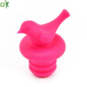 Oksilicone Customized Single Color Design Reusable Wine Stopper Silicone Wine Cork for Wine Bottle Custom Logo Glass Material