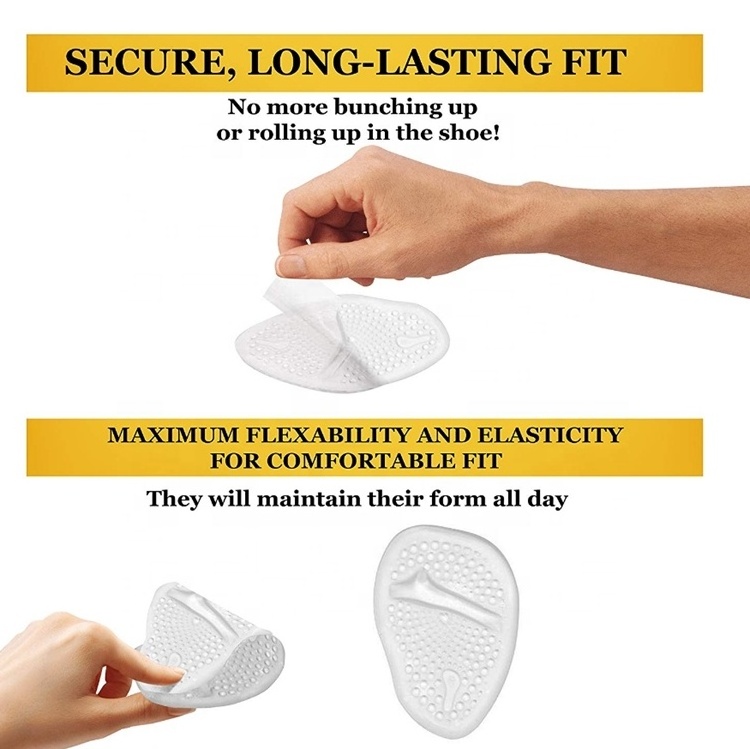 OKSILICONE Heightening Pad Comfortable Shock-absorption Silicone Shoes Insole Foot Care Insoles Customized Silicone Insole