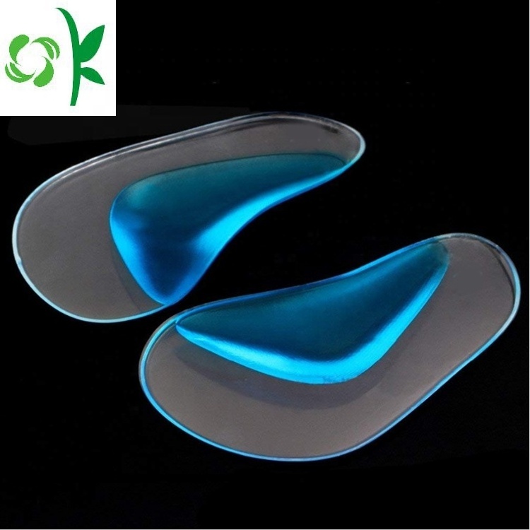 OKSILICONE Silicone Flat Foot Pad Arch Support Shoe Insoles For Flat Feet Gel Arch Inserts for Plantar Fasciitis