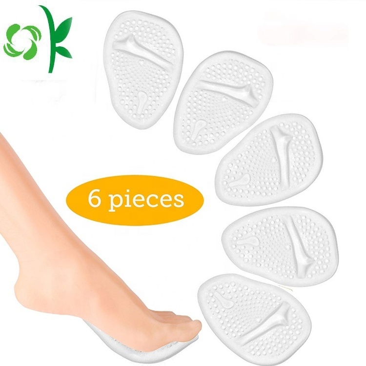 OKSILICONE Heightening Pad Comfortable Shock-absorption Silicone Shoes Insole Foot Care Insoles Customized Silicone Insole