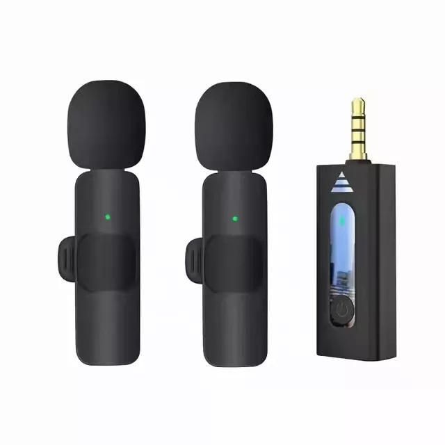 K35 Portable audio video recording mini mic wireless lavalier wireless usb microphone for mobile phone