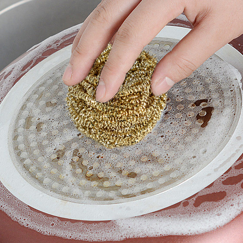 Metal Stainless Steel Scrubber Kitchen Dish Washing Scouring Pad