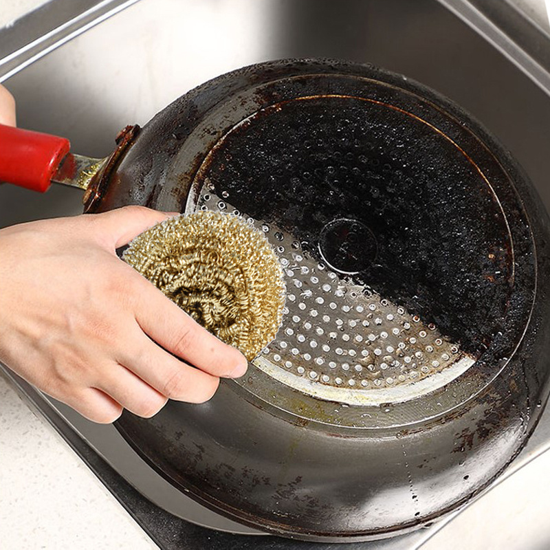 Metal Stainless Steel Scrubber Kitchen Dish Washing Scouring Pad