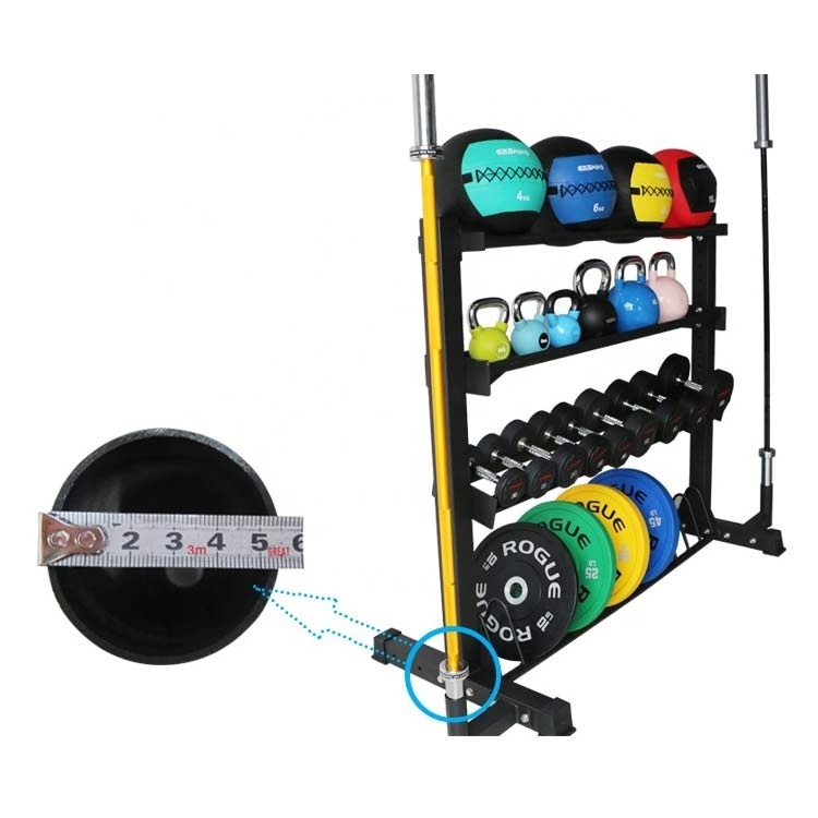 Gym Fitness Powerhouse Package Fully Loaded Dumbbell and Weight Plate Rack with Bar Storage Store Rack