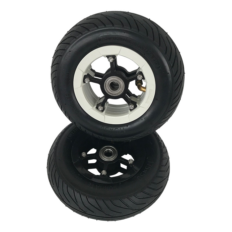 7 inch Replacement Hand Trucks and Lawn Carts Skateboard Pneumatic Tire Wheel