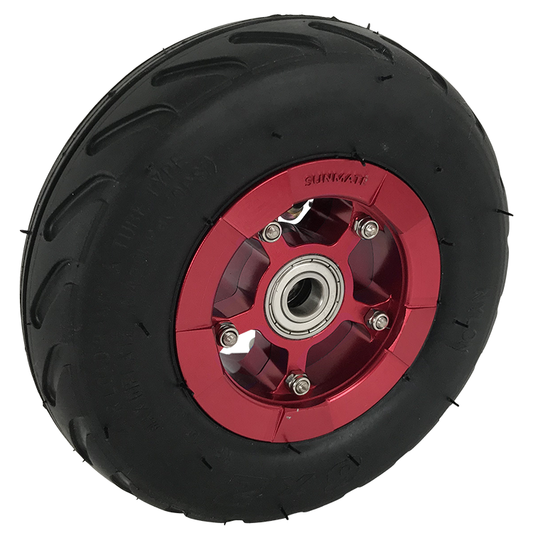 SUNMATE 6 Inch Scooter Staggered Alloy Pneumatic Atv Tire Wheel For Online Sales