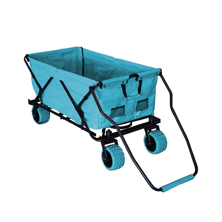 Hot Selling Light Weight 4 Wheels Crazy Mini Golf Shopping Supermarket Cart Trolley Wheel Barrow Hand Truck Wagon Foldable Cart