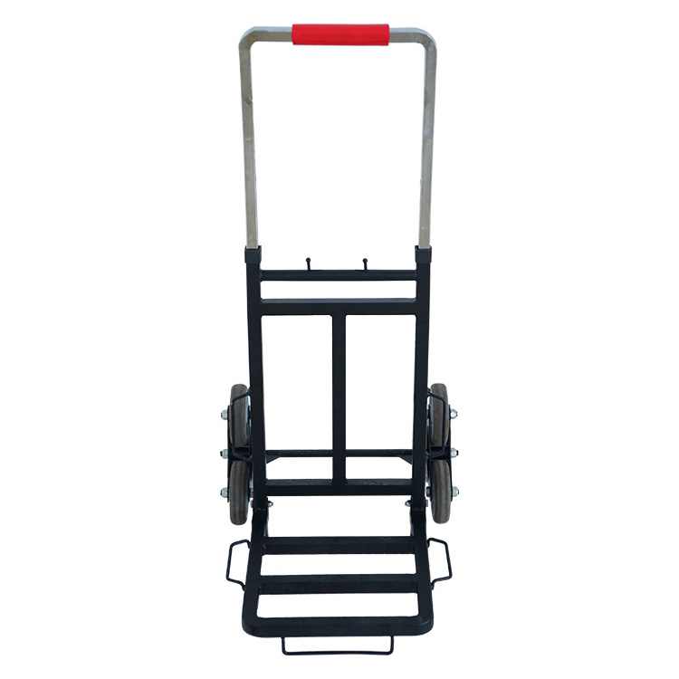 Long Tyre Life heavy duty collapsible hand truck powermate trolley dolly with stair climbing wheels wheel barrow trolley