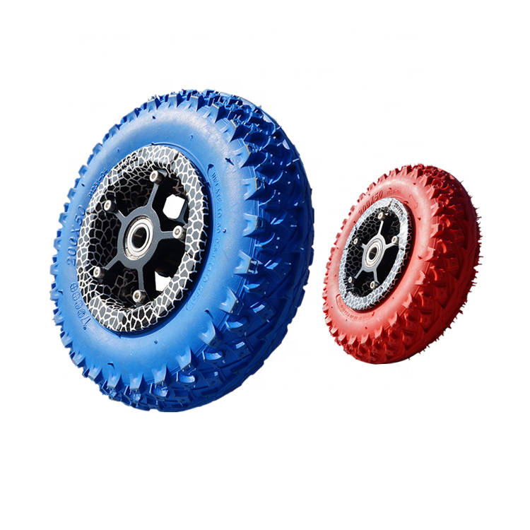 Alloy wheels rims Reasonable price High quality tyre 5 6 7 8 9 10 inch small rubber luggage solid wheel for electric skateboard