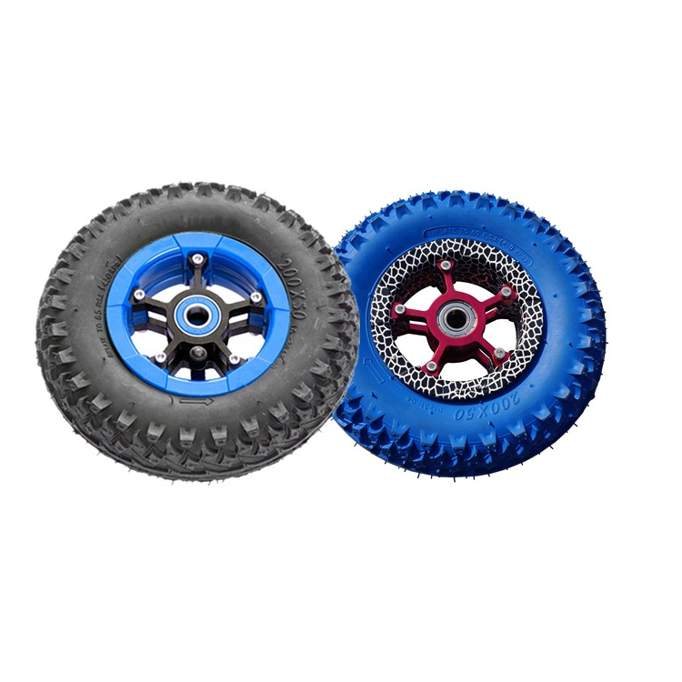 Alloy wheels rims Reasonable price High quality tyre 5 6 7 8 9 10 inch small rubber luggage solid wheel for electric skateboard