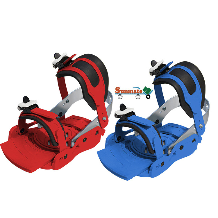 Fashionable winter sport accessory adjustable aluminium alloy heel cup cam lock strap skateboard snowboard binding