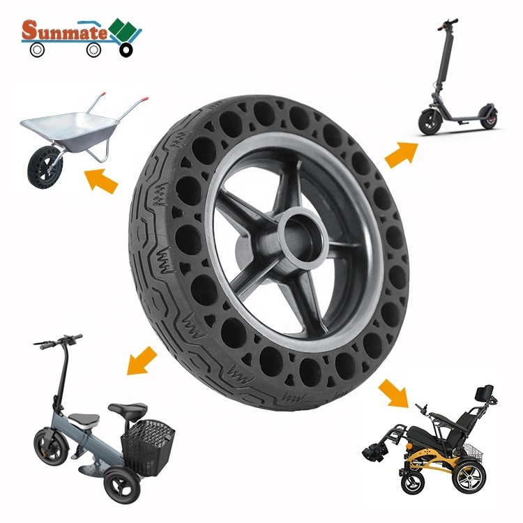 8/8.5 inch non-slip safely skateboard electric scooter honeycomb solid rubber tire for Adults Handicap Electric Scooters