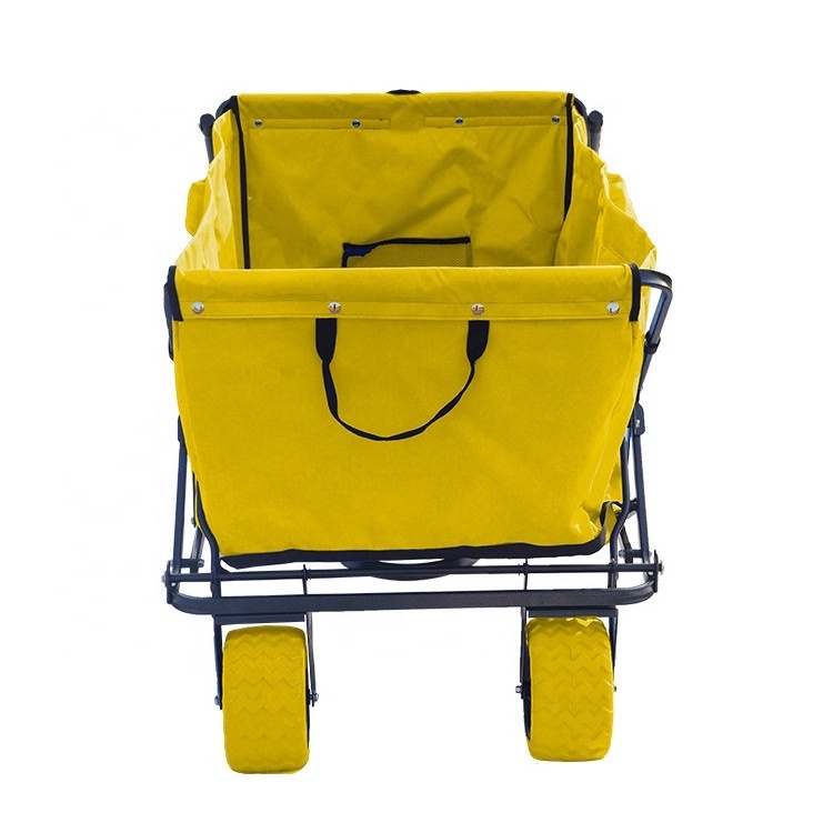 Good quality Collapsible Garden Tooling Cart Baby Kids Hand Truck Shopping Trolley Folding Wagon foldable cart with 4 Wheels