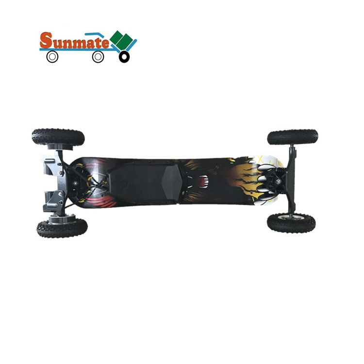 New Design High Quality Freestyle DIY Off Road Wheel Electric Skateboard Mountainboard Longboard Black Electronic Unisex 8 Inch