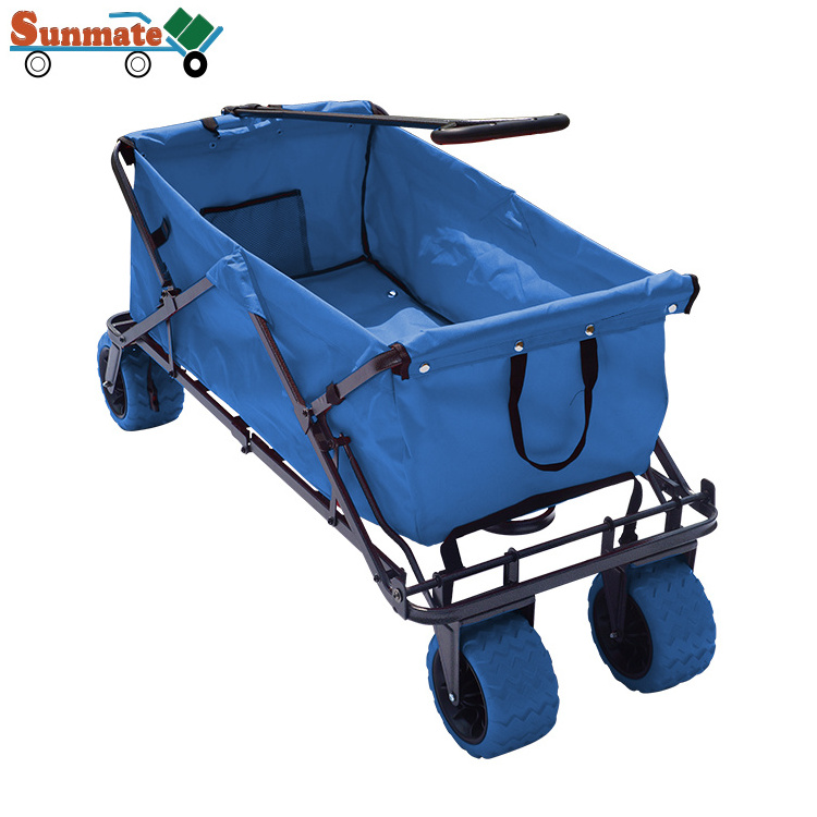 Latest Technology Multifunction Collapsible High Capacity Beach Camping Folding Launching Trolley In A Bag Handle Lightweight