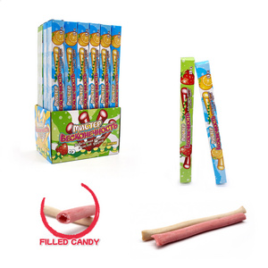 Fruit-flavored sandwich strip candy