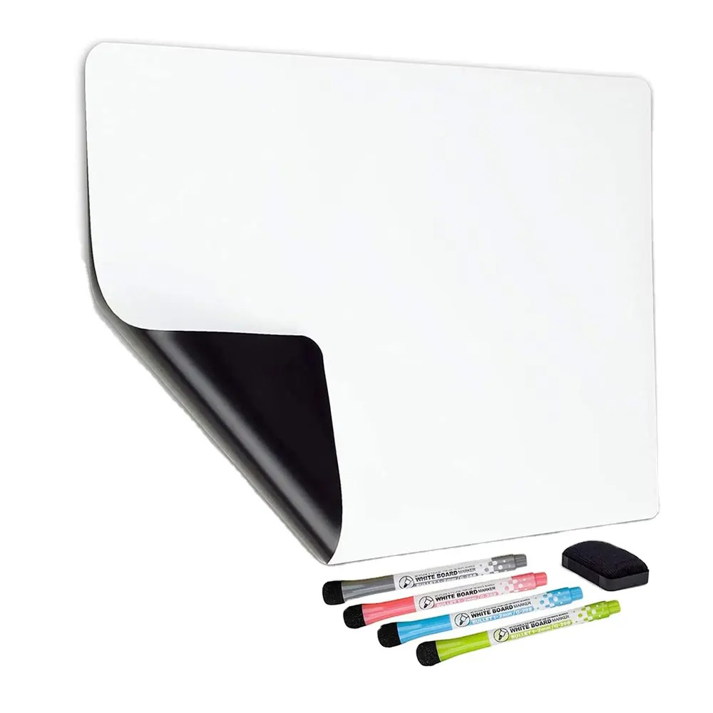 Soft magnetic whiteboard pet film wall sticker roll dry erase white board film sticker soft magnetic whiteboard