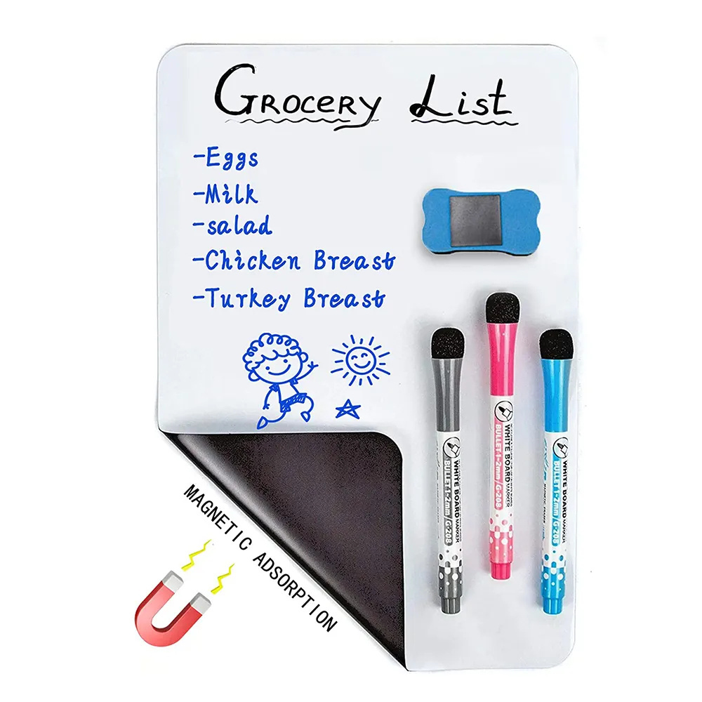 Soft magnetic whiteboard pet film wall sticker roll dry erase white board film sticker soft magnetic whiteboard