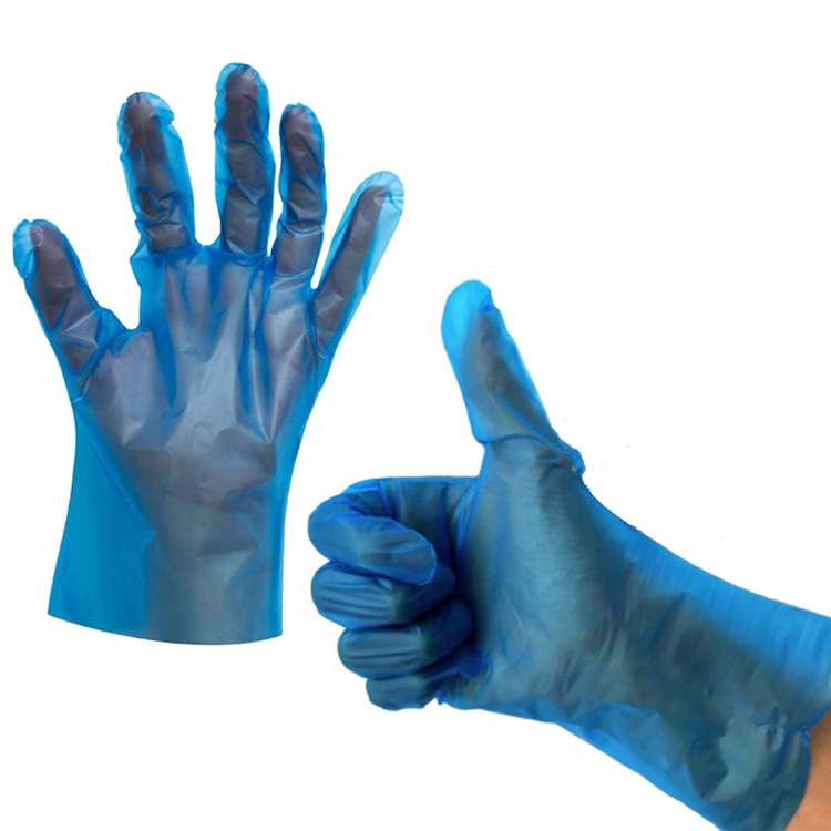 Food Handling HDPE LDPE CPE TPE EVA PE Disposable Plastic Poly Gloves for Grabbing Food