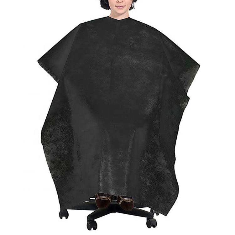 Disposable Nonwoven Barber PP Haircut Gown Hairdressing Apron for Beauty Salon