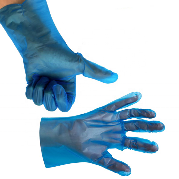 Food Handling HDPE LDPE CPE TPE EVA PE Disposable Plastic Poly Gloves for Grabbing Food