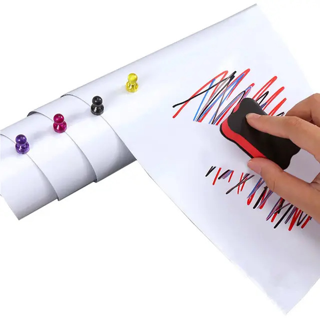 Office School Home Whiteboard Sticker Roll Cling on Dry Erase Removable Static Whiteboard