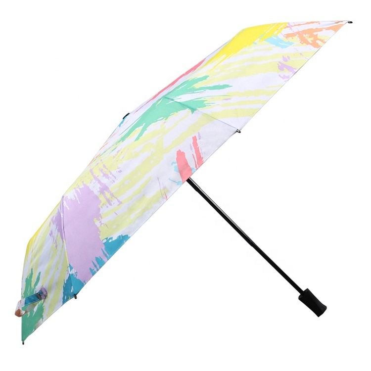 Ok Umbrella chinese umbrellas with logo prints in summer parasol umbrellas 3 folding paraguas for adults