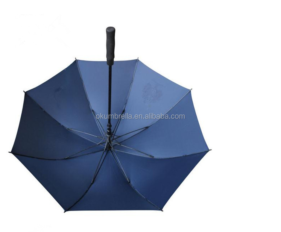 Ok Umbrella High quality windproof double layer  big  golf umbrella from china umbrella factory