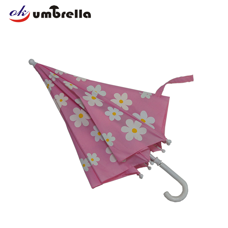 Ok Umbrella Promotional Magic Flower Printing Children Manual Open Color Changing Kids Umbrella