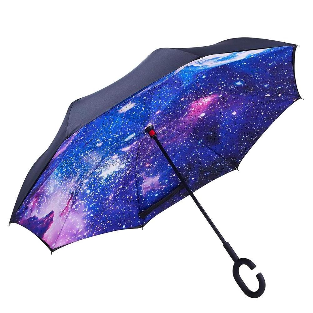 Ok Umbrella High quality Personalized windproof c handle Reverse Umbrella