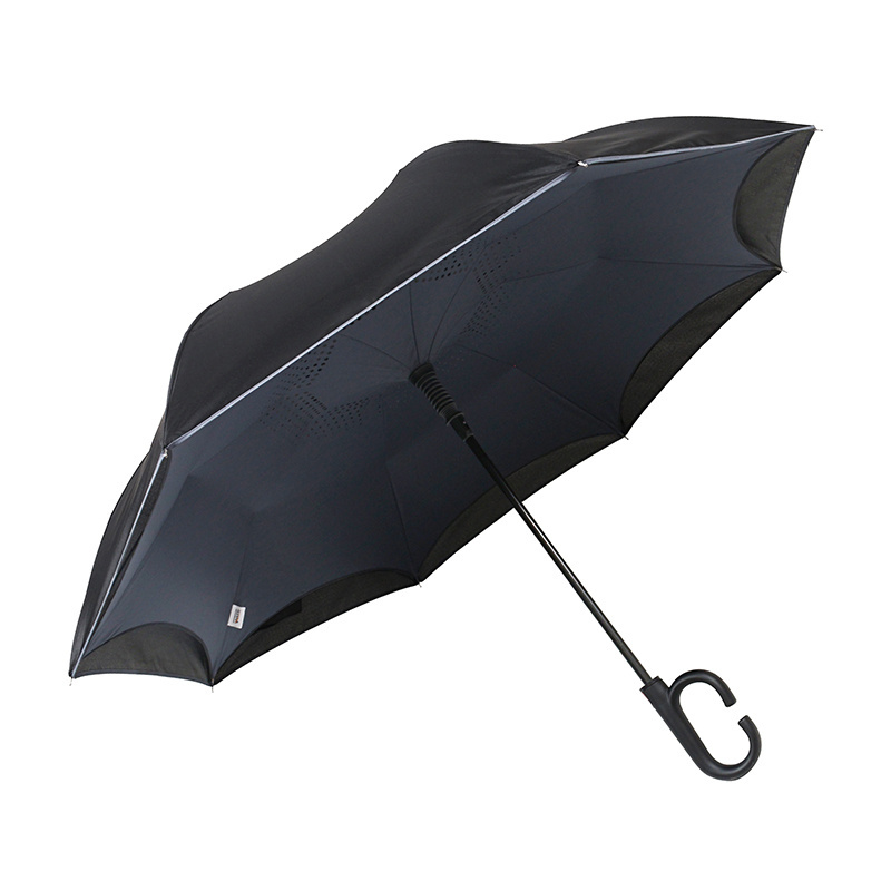 Ok Umbrella New Custom-made Double-layer Inside-out C-handle Inverted 6-bone Anti-wind Anti-uv umbrella