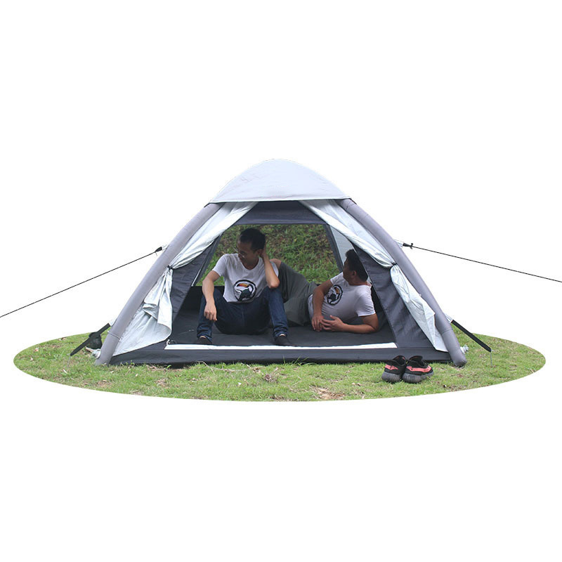 Ok newly designed inflatable outdoor double layer tent for two people